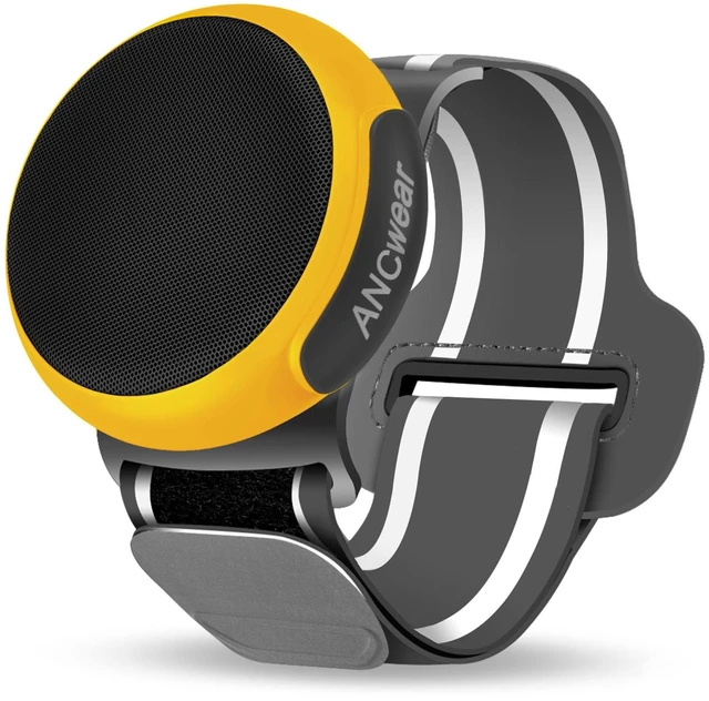 Main image of Wearable Bluetooth Speaker with Clip, 3-Way Portable Mini Speaker 60g wearable speaker for work, walking and travel with wristband, clip and hanger; IPX6 splash resistance and 9.5H playtime