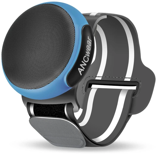 Main image of Wearable Bluetooth Speaker with Clip, 3-Way Portable Mini Speaker 60g wearable speaker for work, walking and travel with wristband, clip and hanger, IPX6 splash resistance and 9.5H playtime