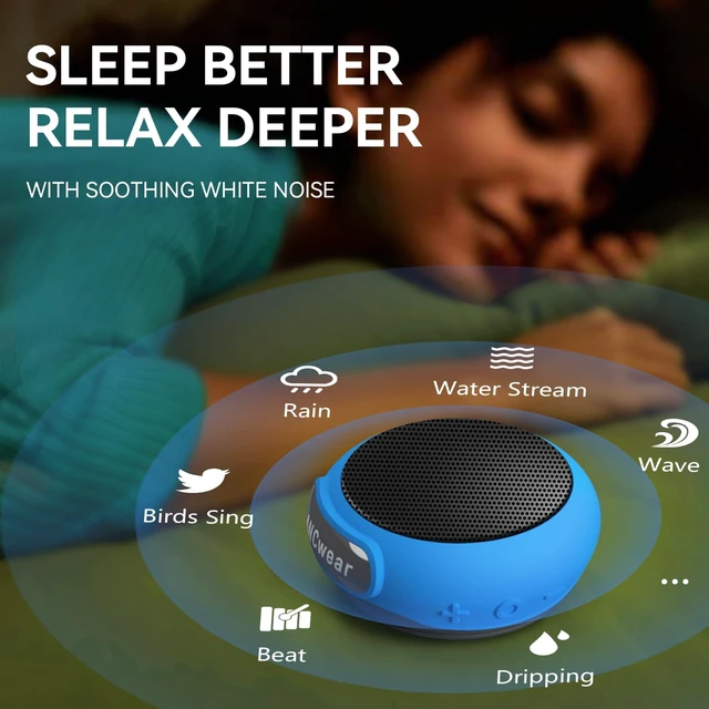 Alt view image 5 of 7 - Wearable Bluetooth Speaker with Clip, 3-Way Portable Mini Speaker 60g wearable speaker for work, walking and travel with wristband, clip and hanger, IPX6 splash resistance and 9.5H playtime