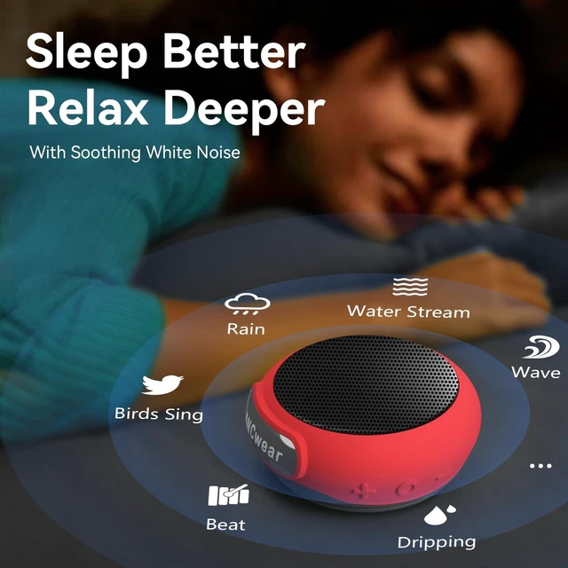 Alt view image 5 of 7 - Wearable Bluetooth Speaker with Clip, 3-Way Portable Mini Speaker 60g wearable speaker for work, walking and travel with wristband, clip and hanger, IPX6 splash resistance and 9.5H playtime