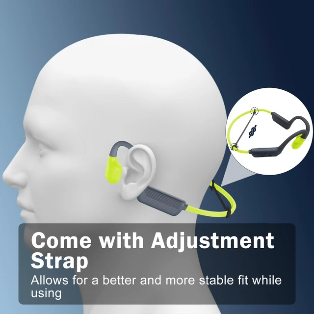 Alt view image 6 of 7 - Liquid Silicone Swimming Headphones-Bone Conduction Headphones, IP68 Waterproof Underwater Earphones, LiteSurge Bluetooth Soft/Skin Open Ear Swim Earbuds with 32 GB MP3 Memory for Sport-Turquoise
