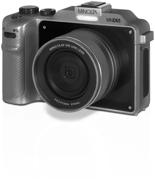 Main image of MND65 56MP Camera, Dual-Lens Selfie, 4K 60FPS Video, 18X Zoom Capture sharp HD video with an easy-to-use touchscreen and versatile zoom for everyday recording