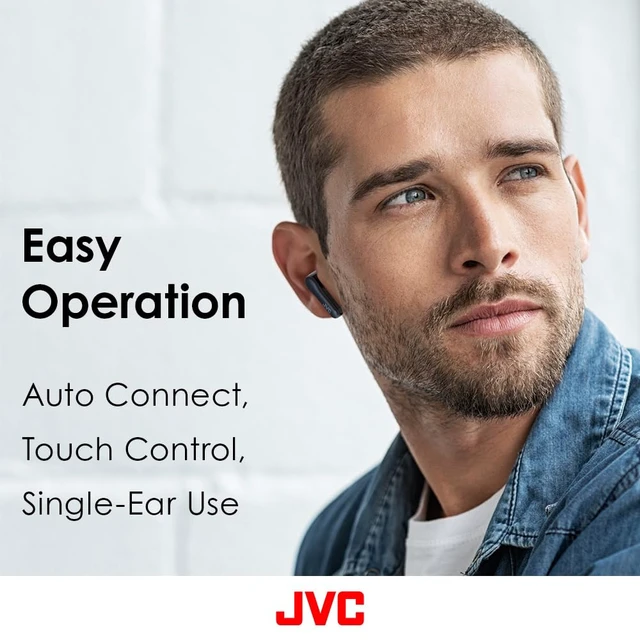 Alt view image 3 of 6 - True Wireless Earbuds Headphones, 11mm Neodymium Magnet Driver, Touch Sensor Operation, Bluetooth 5.1, Water Resistance (IPX4), Long Battery Life (up to 22 Hours) - HAA3TB (Black), Small