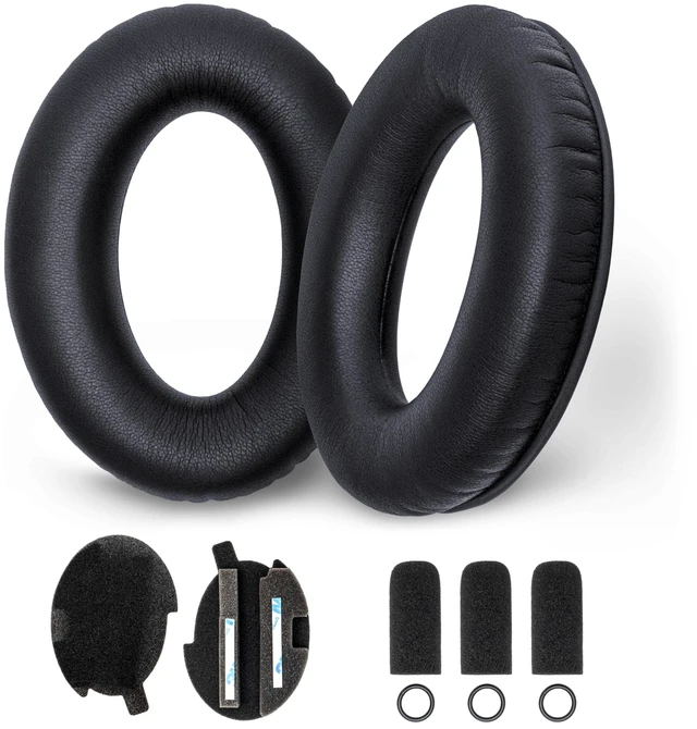 Main image of Replacement Ear Pads & 3 Mic Covers for Bose A20 Aviation Headset Complete refresh kit: soft protein leather ear pads with slow-rebound memory foam, 3 mic covers and inner foam inserts