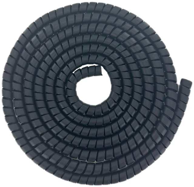 Main image of Spiral Wrap Hose Cable Protector - 1.25" OD x 20' Pre-Cut Lengths-Safe Hose Protector to Avoid Wear and Extend Life for Hydraulic Pneumatic Hoses