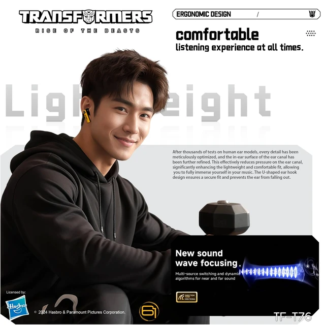 Alt view image 7 of 7 - Earbuds T76, Bluetooth 6.0 Wireless Gaming Earbuds with Mic, Low Latency in Ear Earbuds, 13mm Drivers, HD Calling, 40H Playtime, Zinc Alloy Case (Bumblebee Yellow)