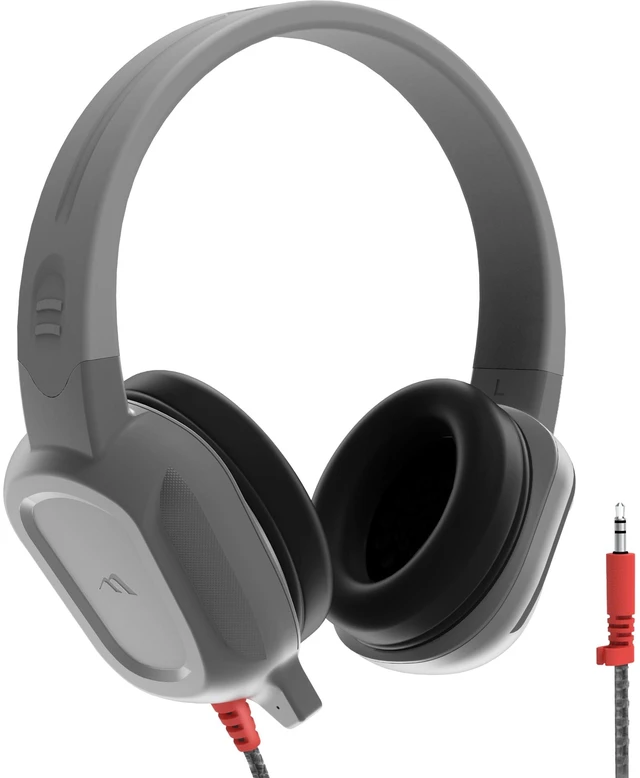 Main image of Rugged 2 Wired Headphones with Mic, 3.5mm Reliable Drop Tested and Comfortable for Kids K-12 Students Classroom and School Use