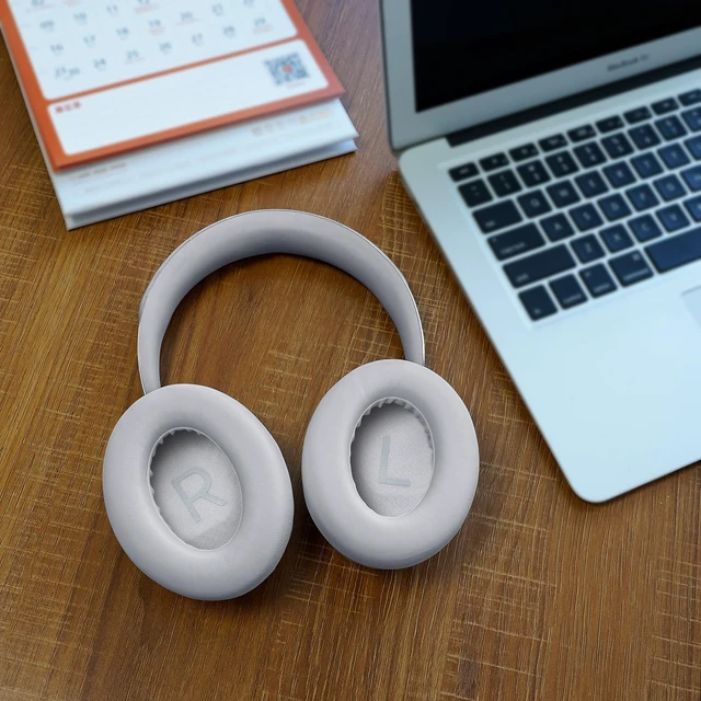 Alt view image 6 of 7 - Replacement Ear Pads Cushions for Bose NC 700 Noise Cancelling Headphones NC700 HP Upgrade Earpad Covers Protein Leather High-Dense Foam (Silver)