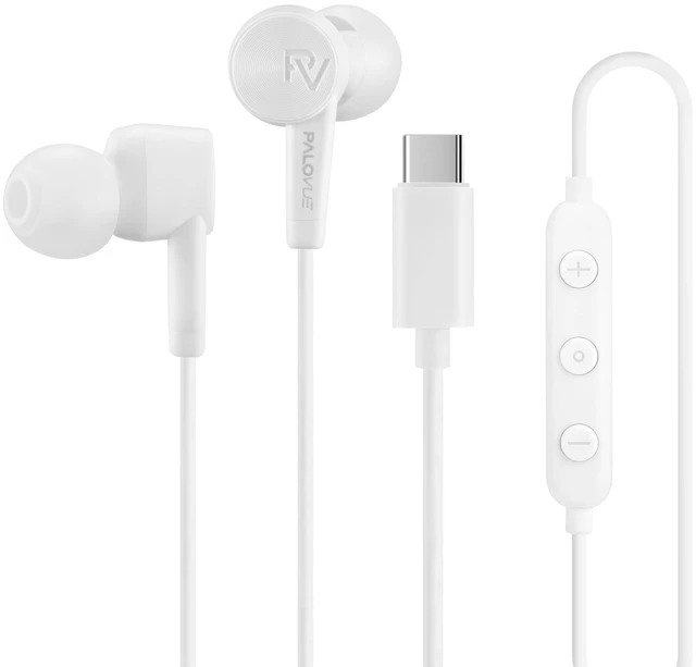 Main image of USB Type C Headphones in Ear Earphones Earbuds for iPhone 17 Sound & Noise Isolation with Mic and Vulume Control for Galaxy S26/S25/S24/S23/Galaxy Note 10, iPhone 16/15, White