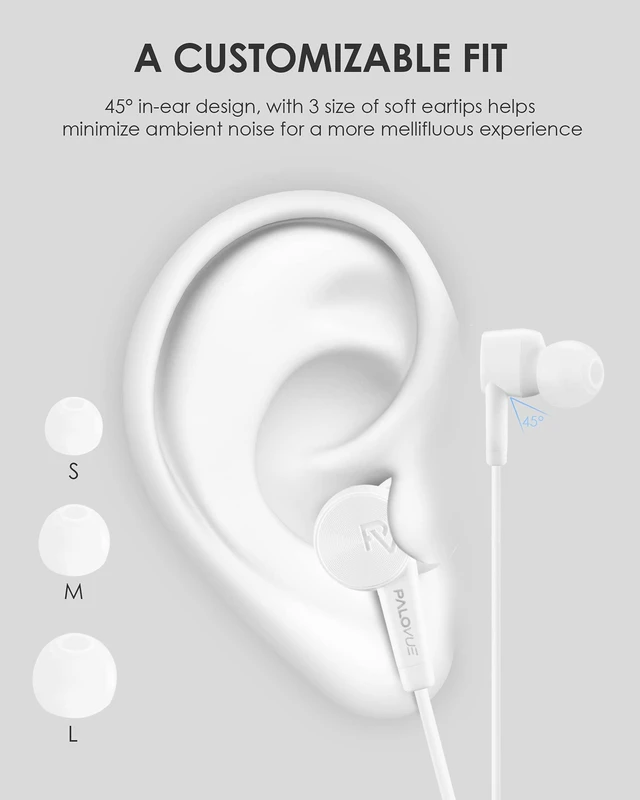 Alt view image 3 of 5 - USB Type C Headphones in Ear Earphones Earbuds for iPhone 17 Sound & Noise Isolation with Mic and Vulume Control for Galaxy S26/S25/S24/S23/Galaxy Note 10, iPhone 16/15, White