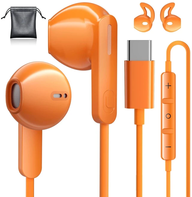Main image of USB C Headphones for iPhone 17 16 15, Wired Earbuds USB C for Samsung S25 S26 Ultra A16 5G USBC Wired Headphones, USB Type C Headphone with Mic Corded Earphones Ear Buds for iPhone 15 16 17 Pro Max