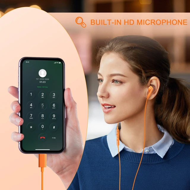 Alt view image 4 of 7 - USB C Headphones for iPhone 17 16 15, Wired Earbuds USB C for Samsung S25 S26 Ultra A16 5G USBC Wired Headphones, USB Type C Headphone with Mic Corded Earphones Ear Buds for iPhone 15 16 17 Pro Max