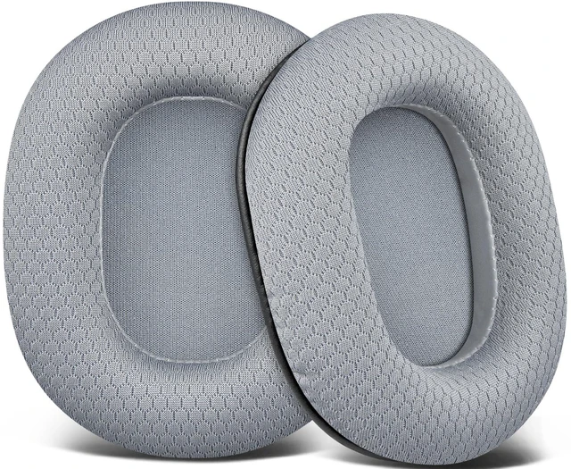 Main image of Mesh Earpads for ATH M50X Headphones - Gray for Audio Technica M50X/M40X/M30X/M20X/MSR7/SX1 Monitor Headphones