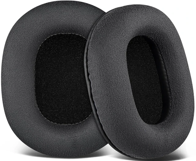 Main image of Suede Earpads for ATH M50X Headphones - Black for Audio Technica M50X/M40X/M30X/M20X/MSR7/SX1 Monitor Headphones