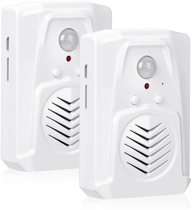 Main image of 2 Pcs Motion Activated Speaker PIR Sensor USB MP3 Player,White For Haunted House Props, USB Downloadable Scream Box, Auto Plays Horror Sounds, Voice Triggered, Holiday Music Effects