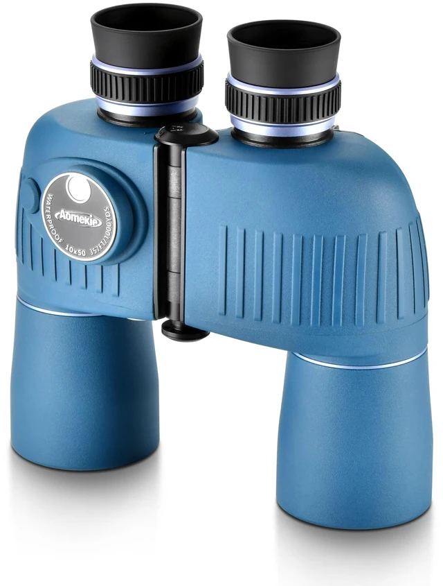 Main image of 10x50 Marine Binoculars, Waterproof Binoculars for Adults High Powered Binoculars for Bird Watching, Boating, Hunting, Travel & Stargazing with Compass, Rangefinder, BAK4 Prism