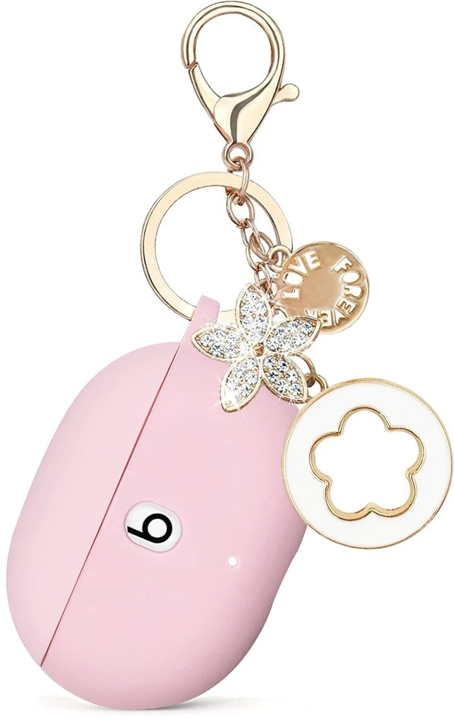 Main image of Case Compatible with Beats Studio Buds (2021) / Beats Studio Buds + (2023) Silicone Protective Case for Beats Wireless Earbuds with Keychain (Pink)