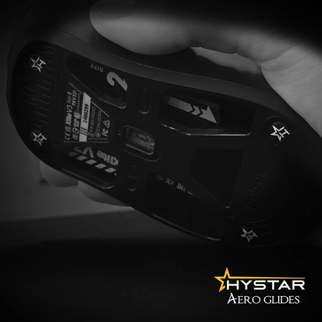 Alt view image 7 of 7 - ® Aero Glass 8 Dot Mouse Skates for Cloth Mousepads Rounded and Polished