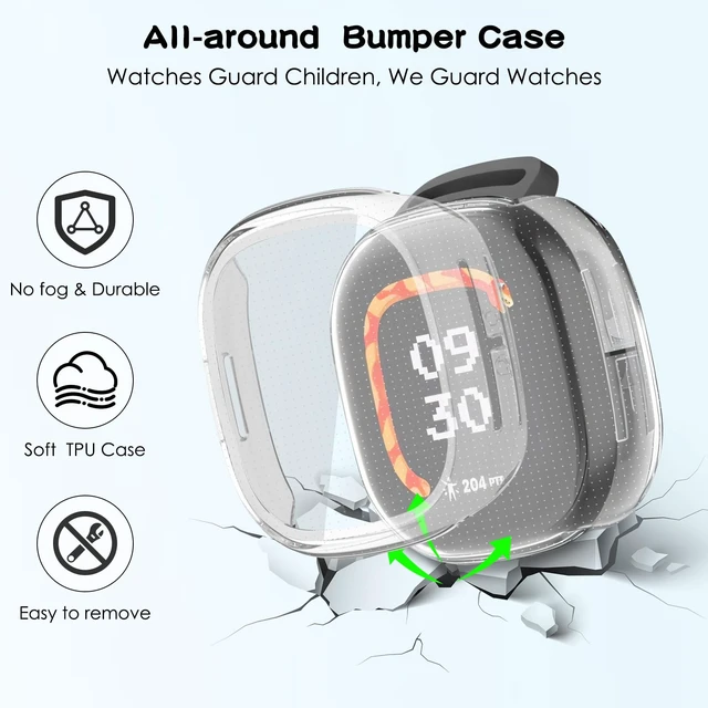 Alt view image 4 of 7 - Nylon Band & Case Compatible with Fitbit Ace LTE, Breathable Braided Wristband Soft Sport Loop Replacement Strap for Google Ace LTE