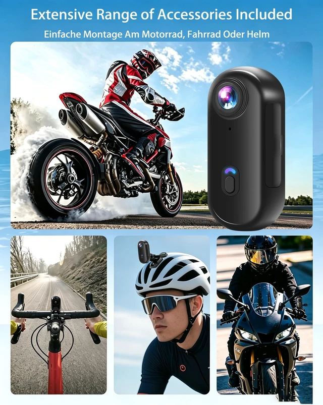 Alt view image 7 of 7 - 4K Mini Body Camera, WiFi Action Camera with 64GB Card Wearable POV Camera | Waterproof, Magnetic, Clip Mount, Hands-free POV Recording for TikTok Vlogging Motorcycle YouTube