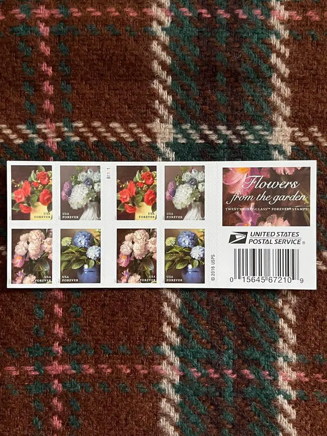 Alt view image 2 of 2 - US Stamps 2017 Flowers from the Garden 5 Sheets of 20