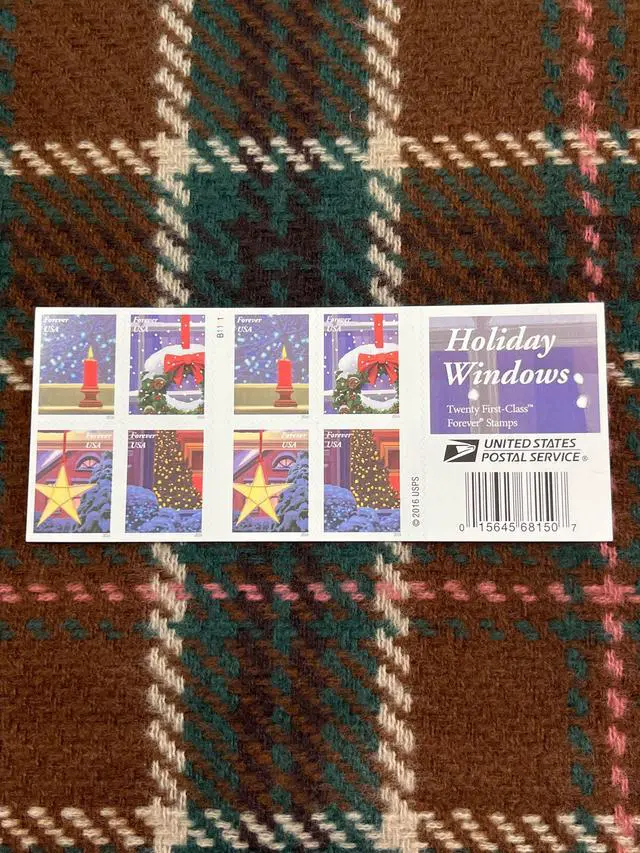 Alt view image 2 of 2 - US Stamps 2016 Christmas Contemporary 5 Sheets of 20