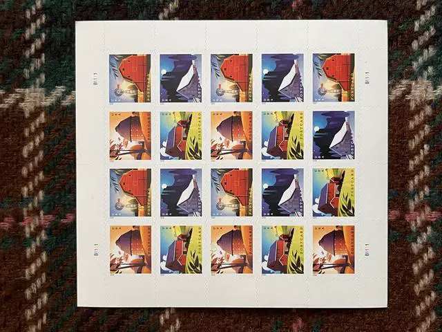Main image of US Stamps 2021 Barns 5 Sheets of 20