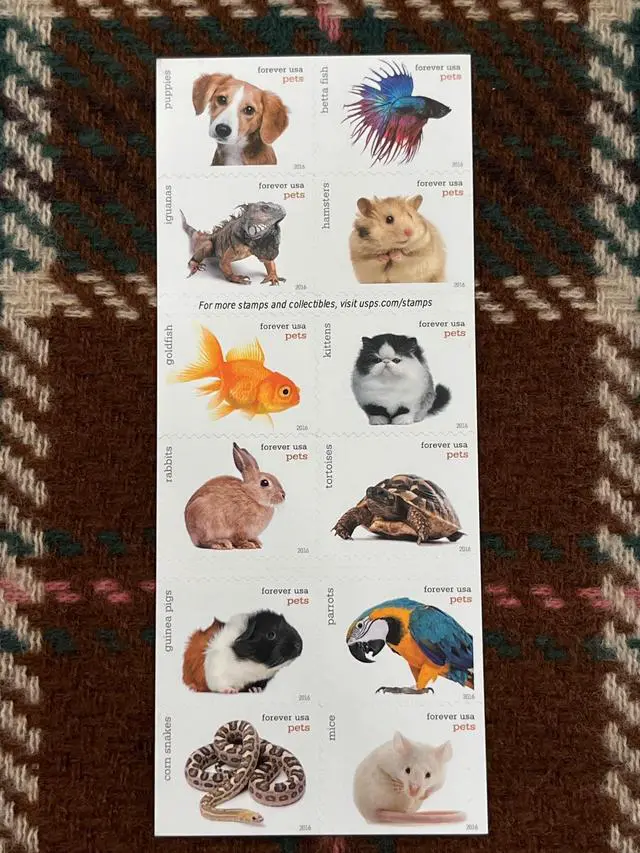 Main image of US Stamps 2016 Pets 5 Sheets of 20