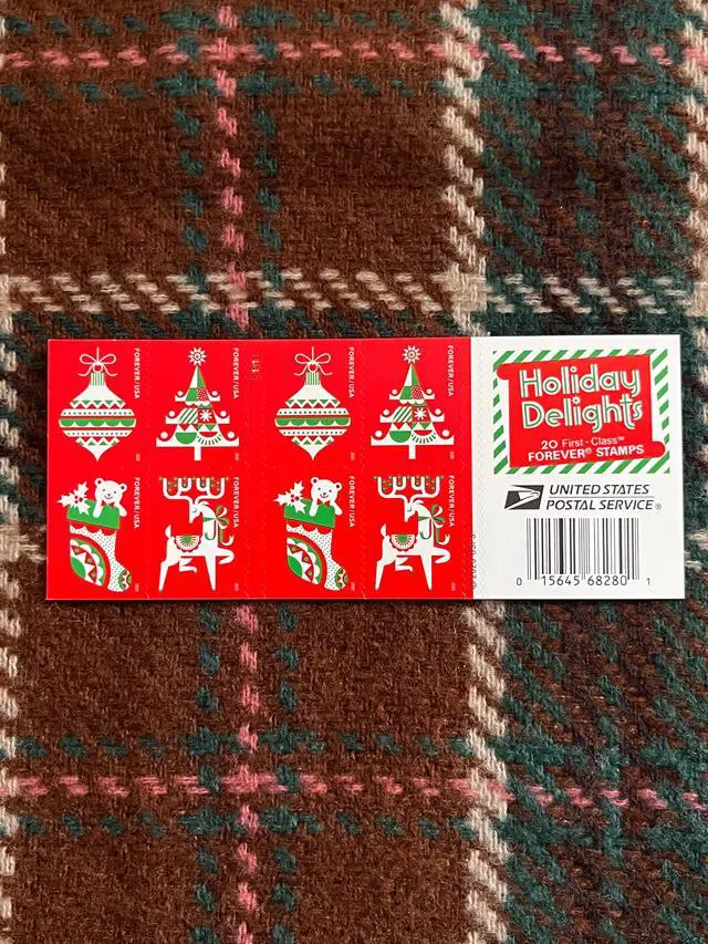 Alt view image 2 of 2 - US Stamps 2020 Holiday Delights 5 Sheets of 20