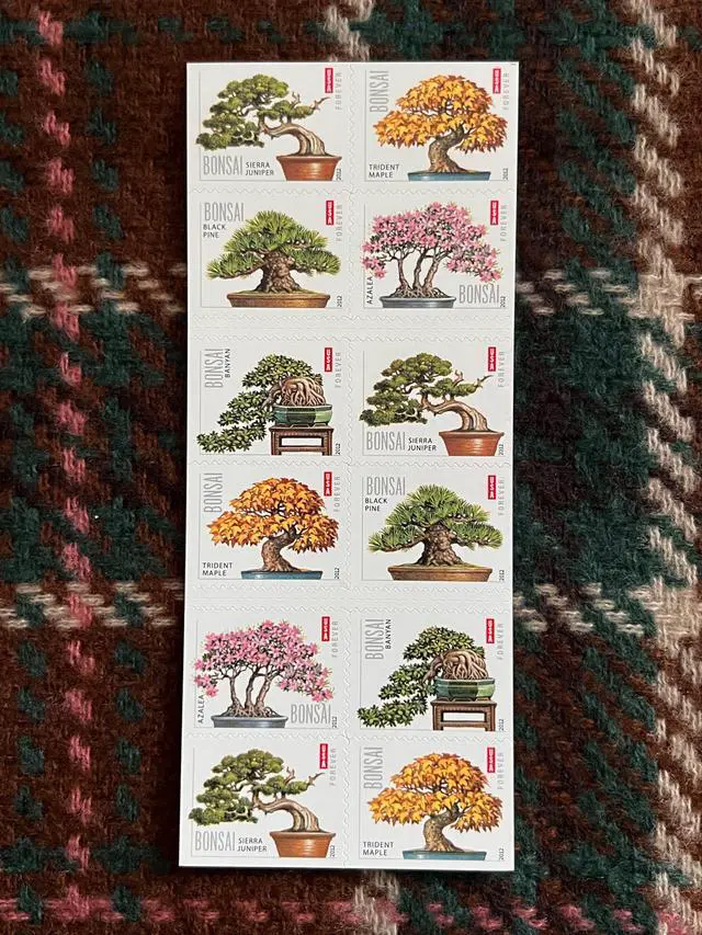 Main image of US Stamps 2012 Bonsai Trees 5 Sheets of 20