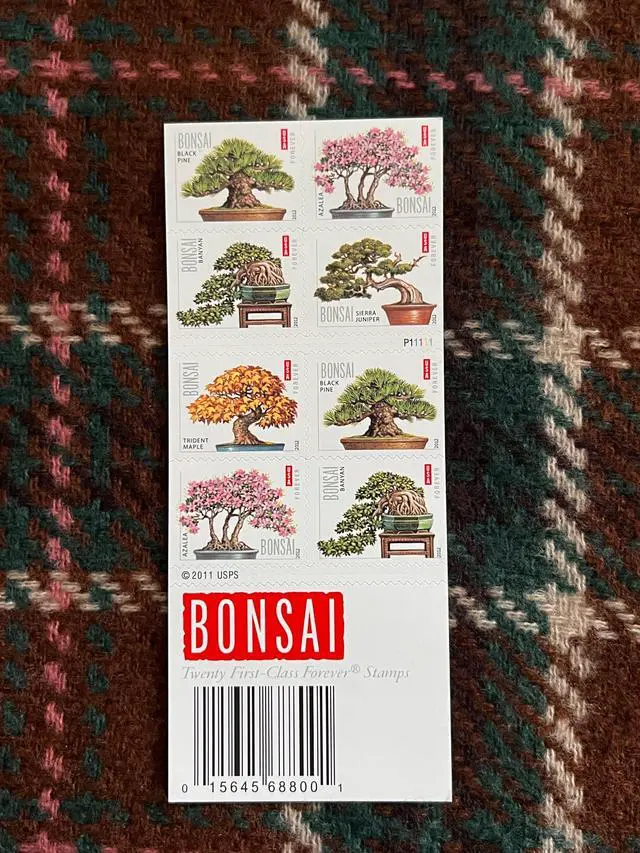 Alt view image 2 of 2 - US Stamps 2012 Bonsai Trees 5 Sheets of 20