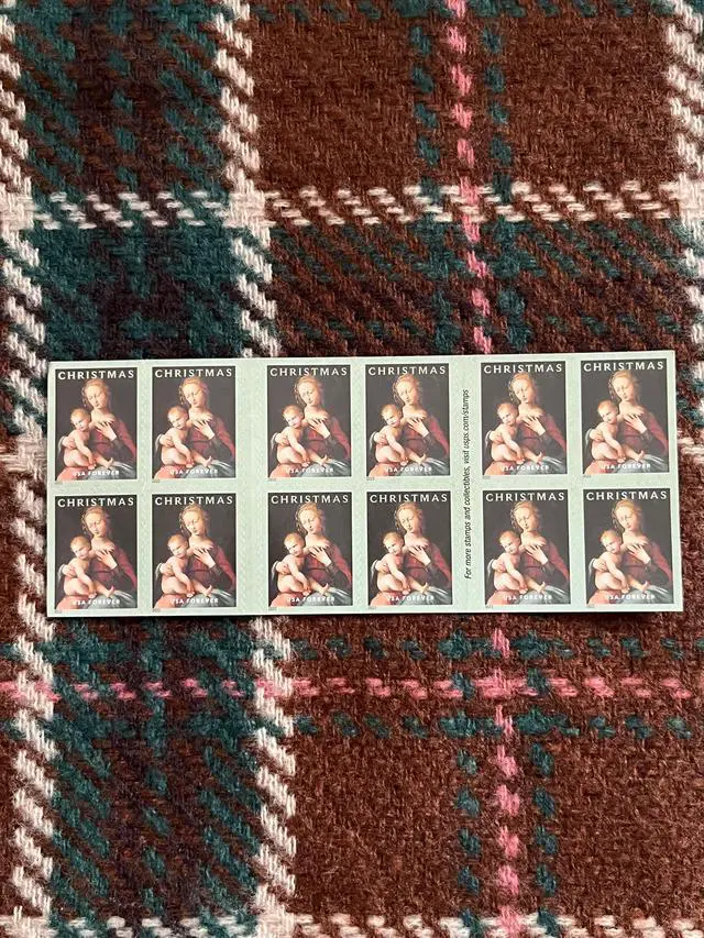 Main image of US Stamps 2022 Virgin and Child Traditional Christmas Series 5 Sheets of 20