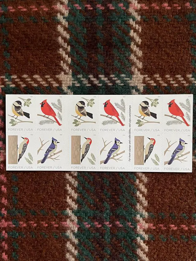 Main image of US Stamps 2018 Birds in Winter Se-tenant 5 Sheets of 20