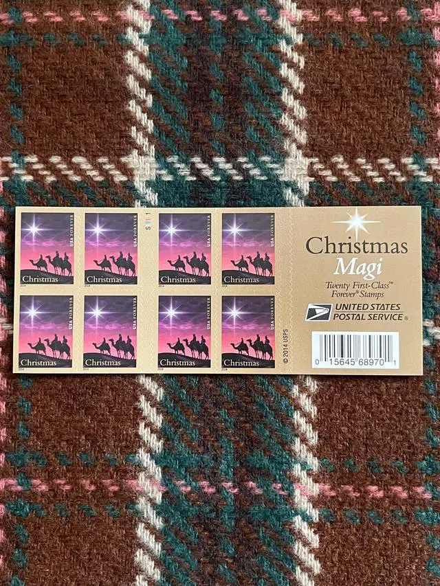 Alt view image 2 of 2 - US Stamps 2014 Christmas Magi 5 Sheets of 20