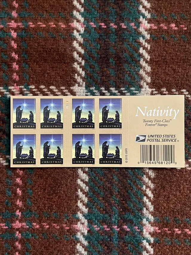 Alt view image 2 of 2 - US Stamps 2016 Nativity 5 Sheets of 20