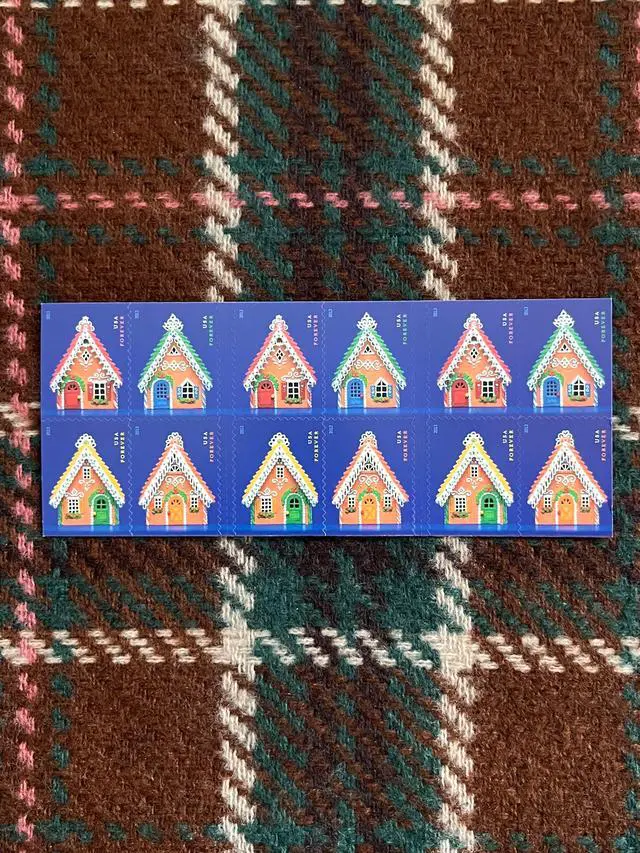 Main image of US Stamps 2013 Gingerbread Houses 5 Sheets of 20