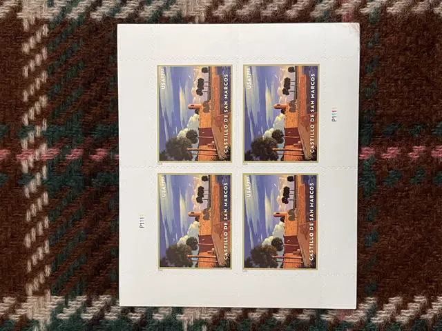 Main image of US Stamps 2021 Castillo de San Marcos 5 Sheets of 4