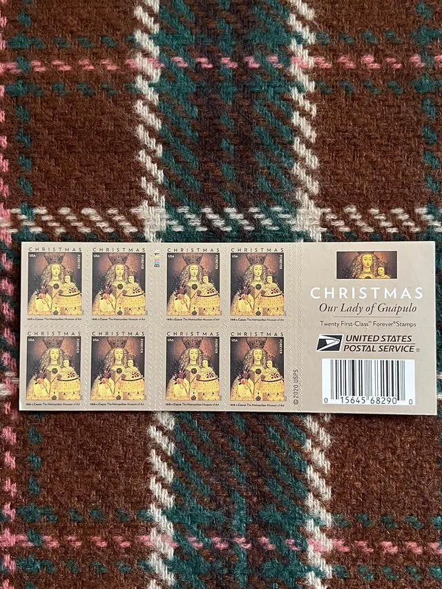 Alt view image 2 of 2 - US Stamps 2020 Our Lady of Guapulo Traditional Christmas Series 5 Sheets of 20