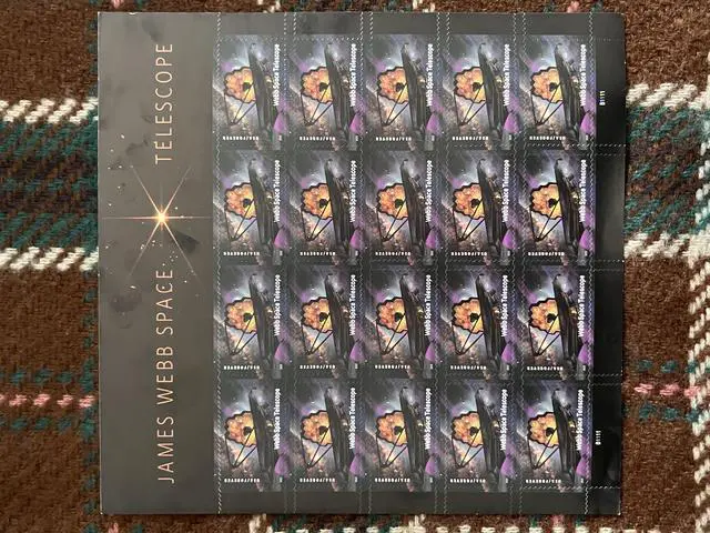 Main image of US Stamps 2022 James Webb Space Telescope 5 Sheets of 20