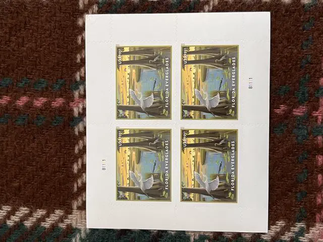 Main image of US Stamps 2023 Florida Everglades 5 Sheets of 4
