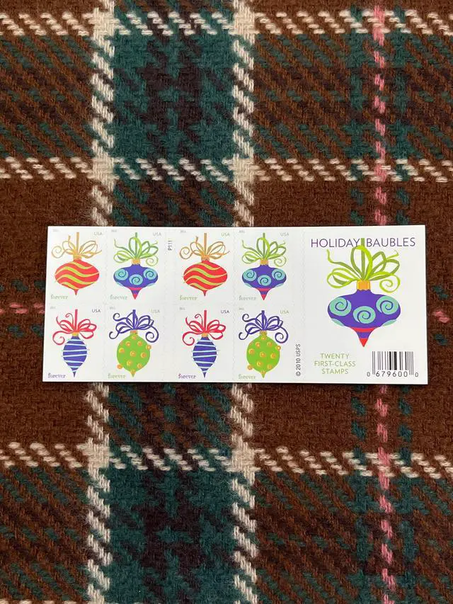 Alt view image 2 of 2 - US Stamps 2011 Holiday Baubles 5 Sheets of 20