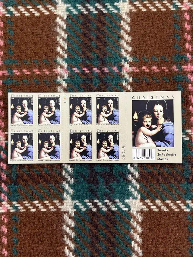 Alt view image 2 of 2 - US Stamps 2011 Madonna of the Candelabra 5 Sheets of 20