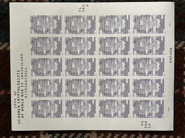 Main image of US Stamps 2022 Women Cryptologists of World War II 5 Sheets of 20