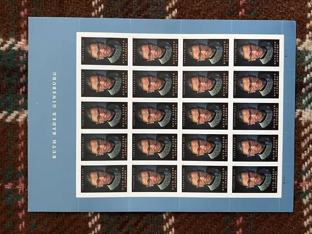 Main image of US Stamps 2023 Ruth Bader Ginsburg 5 Sheets of 20