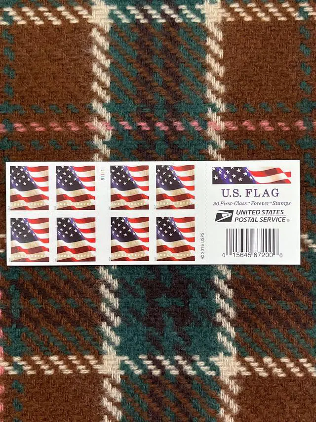 Alt view image 2 of 2 - US Stamps 2017 US Flag (BCA Booklet) 5 Sheets of 20