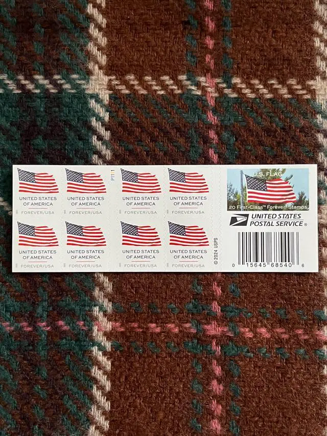 Alt view image 2 of 2 - US Stamps 2025 Flag 5 Sheets of 20