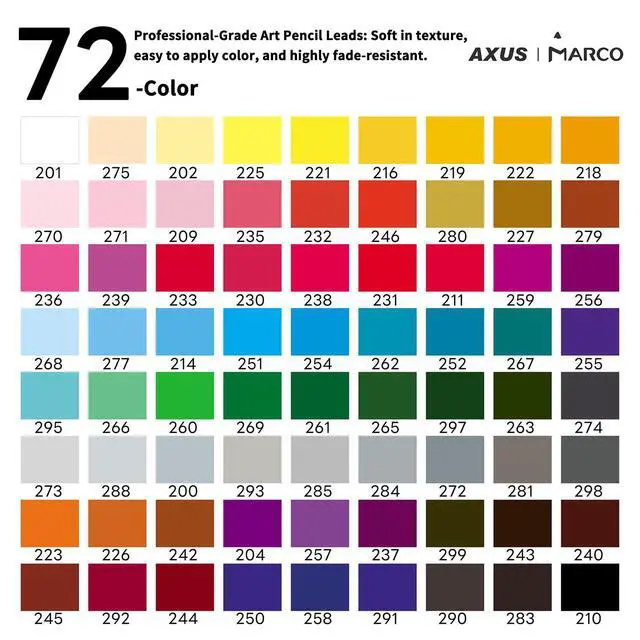 Alt view image 3 of 6 - 72 3.7mm Thick Core Oil-Based Colored Pencils, Pastel Pencils | Unbreakable, Great Color Rendering, Iron Box Packed, for Artists & Art Lovers, Smooth Coloring Pencils, Renoir 3100 Series