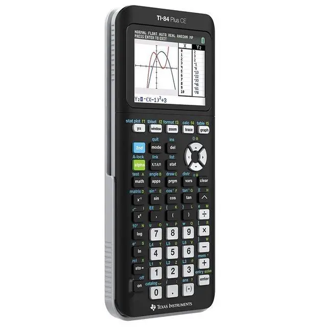 Alt view image 2 of 6 - Texas Instruments TI-84 Plus CE Graphing Calculator, Black | Color Screen, Built-in Apps, Included Software, Test-Permitted, for Math, Science and Finance | Signature Series Power Bundle