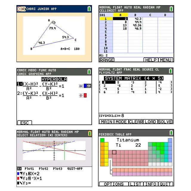 Alt view image 4 of 6 - Texas Instruments TI-84 Plus CE Graphing Calculator, Black | Color Screen, Built-in Apps, Included Software, Test-Permitted, for Math, Science and Finance | Signature Series Power Bundle