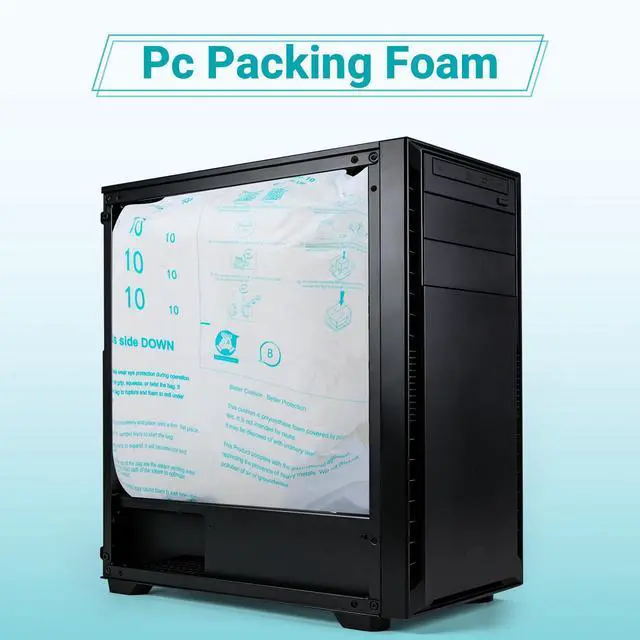 Alt view image 5 of 6 - 10Pcs 21" x 25"Expanding Foam Packaging for PC & Irregular-Shaped Items, Self-Adapting Protective Foam for Shipping Electronics, Fragile & Valuable Items